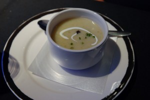 Disney Alaska Cruise Food Potato and Leek Soup | domesticated-engineer.com