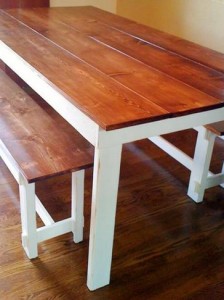 Ana White farmhouse table