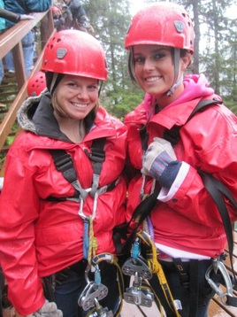 2 Disney Alaska Cruise Ketchikan zip-line | domesticated-engineer.com