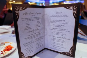 27 Disney Alaska Cruise Captain's Gala Dessert Menu | domesticated-engineer.com