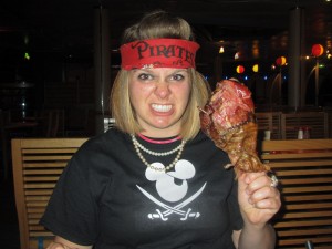 28 Disney Alaska Cruise Pirate Night Turkey Leg | domesticated-engineer.com
