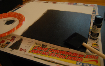 DIY Crayon Art with black background 