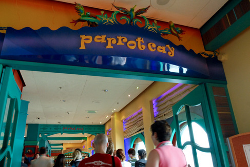 parrot cay Disney Wonder cruise food 