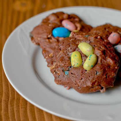 Chocolate Malted Robins Eggs Cookies