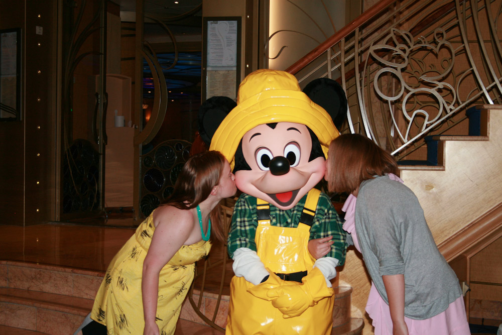 Disney Alaska Cruise Mickey Mouse kiss