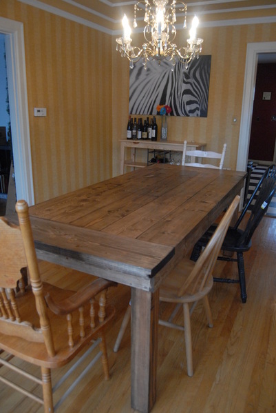 DIY Farmhouse table