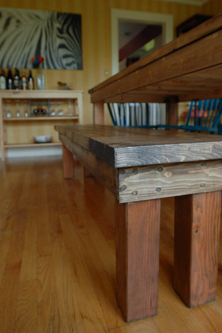 Farmhouse Table bench diy