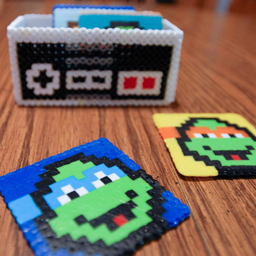 Ninja Turtle 8-bit  Drink Coasters