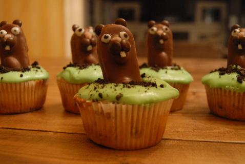 Groundhogs day cupcakes 1